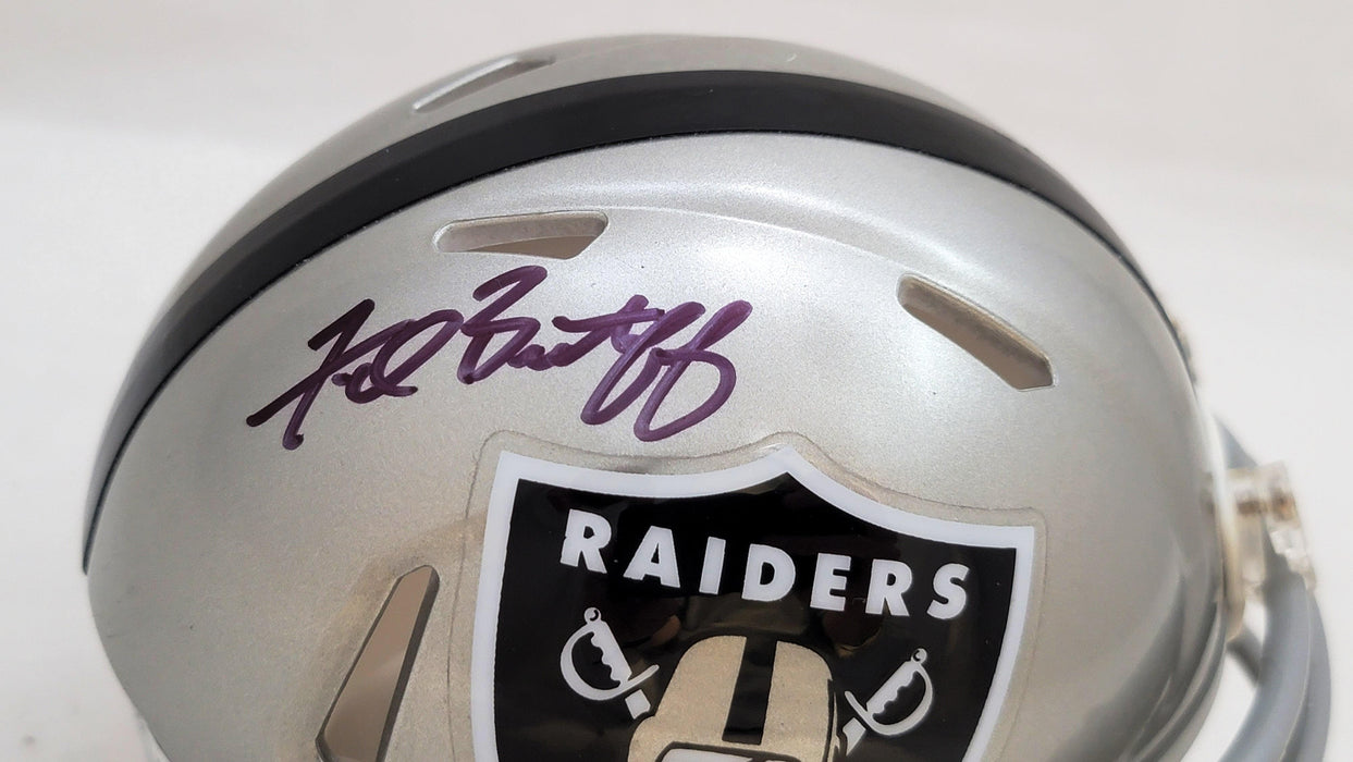 Fred Biletnikoff Autographed Oakland Raiders Flash Gray Speed Mini