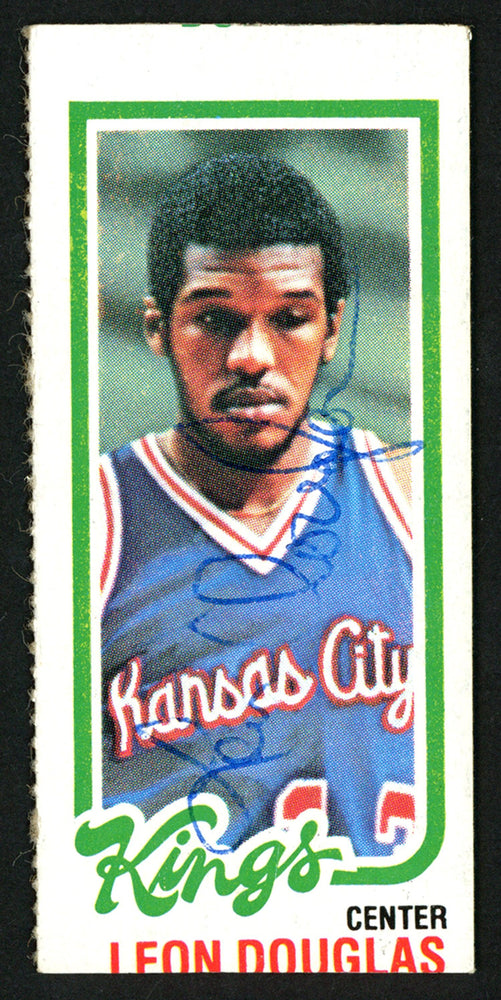 Leon Douglas Autographed 1980-81 Topps Card #85 Kansas City Kings SKU #150266 - RSA