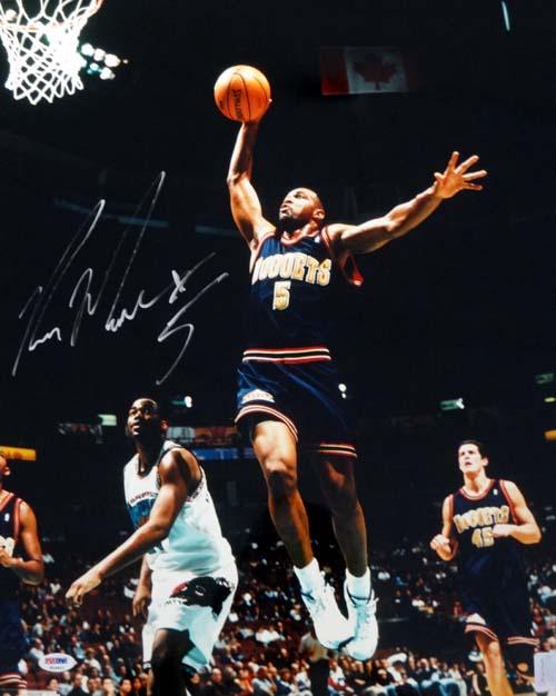 Ron Mercer Autographed 16x20 Photo Denver Nuggets PSA/DNA #T14411 - RSA