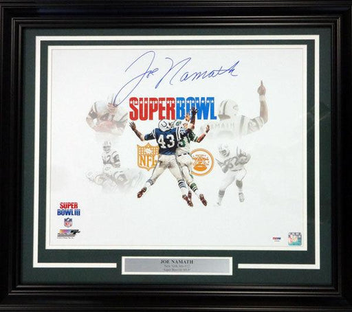 Joe Namath Autographed Framed 16x20 Photo New York Jets PSA/DNA Stock #91040 - RSA