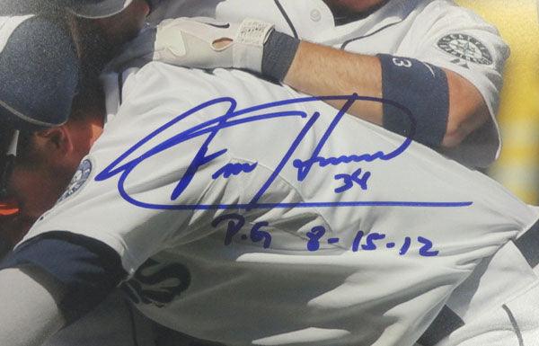Felix Hernandez Autographed Signed Framed 16X20 Photo Seattle
