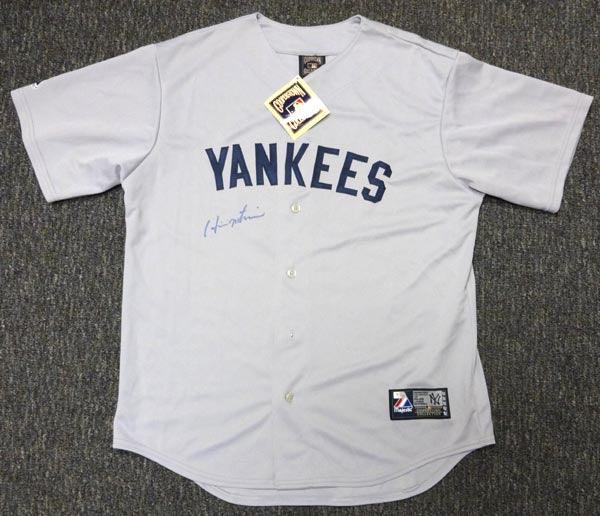 Mil New York Yankees Hideki Matsui Autographed Gray Majestic Jersey MLB Holo #FJ174997