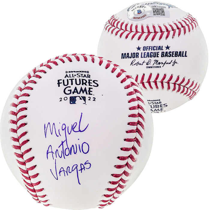 Miguel Vargas Autographed Official 2022 All Star Futures MLB Game