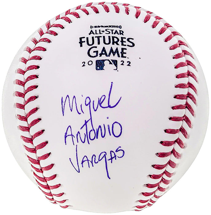 Miguel Vargas Signed 2022 Los Angeles Dodgers Futures Game Jersey JSA Auth
