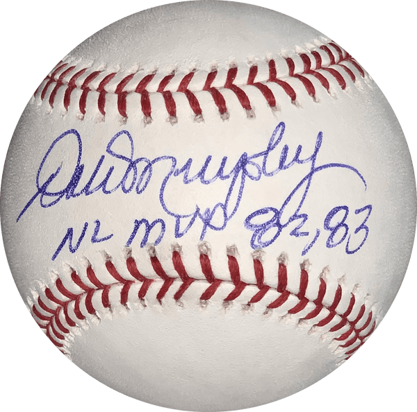 Dale Murphy Signed Vintage 1984 Slurpee Sign Inscribed NL MVP 82, 83 –  Home Run Jersey Club