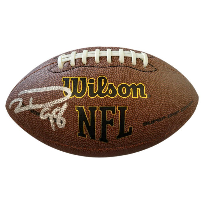 Robert Mathis Signed Wilson Official NFL Replica Football (JSA) — RSA