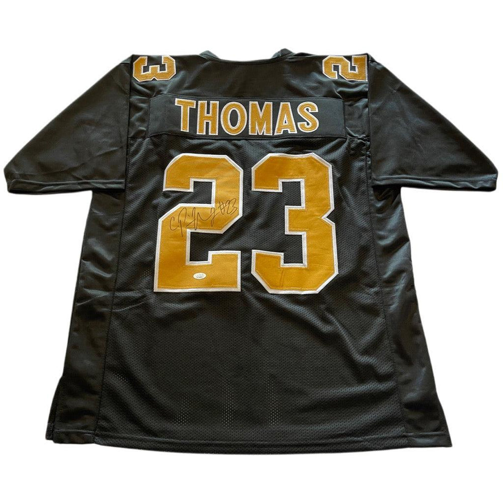 Pierre Thomas Signed New Orleans Black shops Football Jersey (JSA)