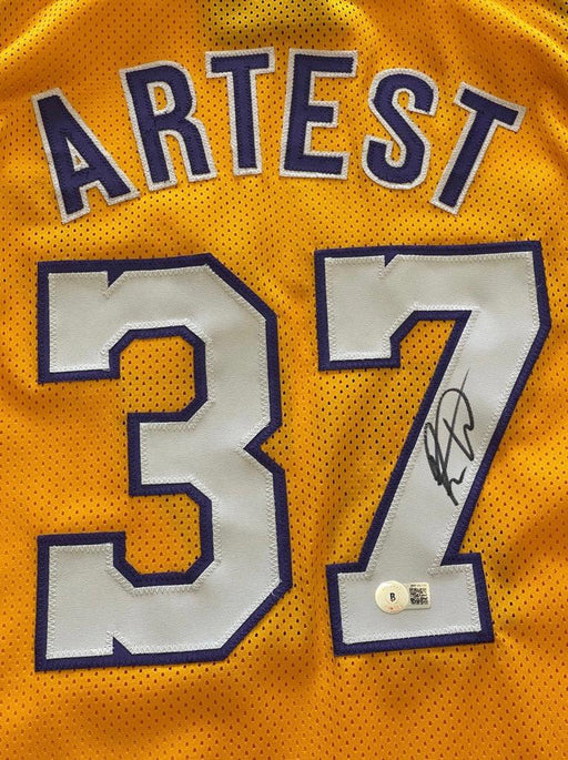 Ron Artest Signed Los Angeles Blue Meta World Peace Basketball Jersey  (Beckett)