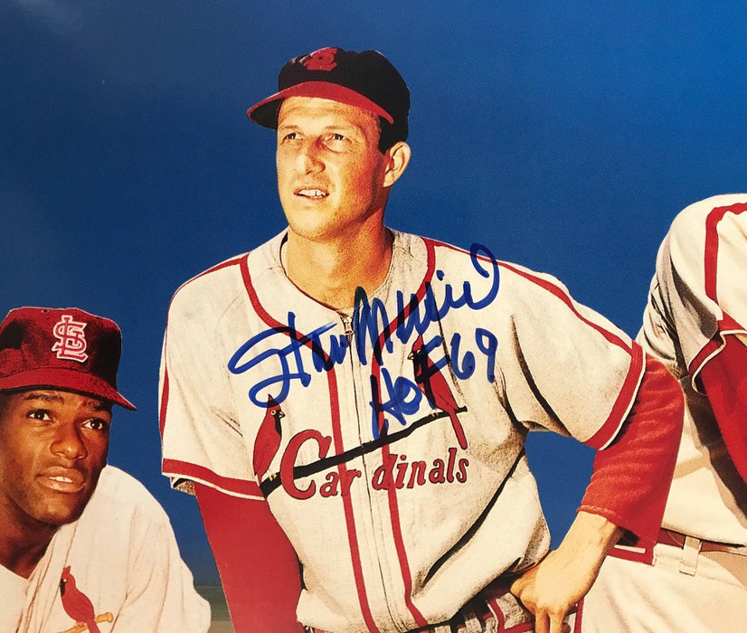 Stan Musial Signed And Inscribed HOF 69 15x20 (JSA NN58234) — RSA