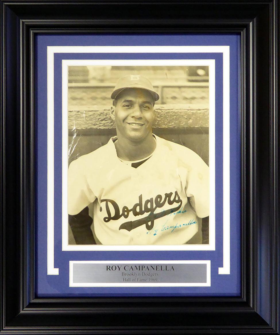 Roy Campanella Autographed Framed 8x10 Magazine Page Photo Brooklyn Do ...