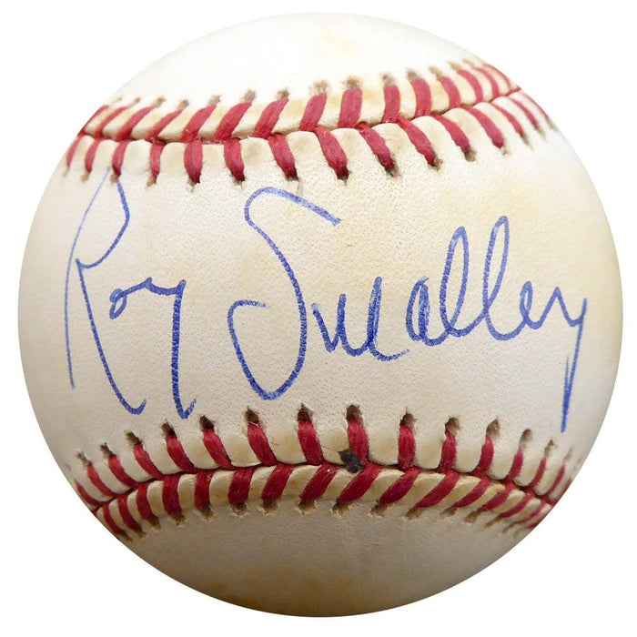 Roy Smalley Sr. Autographed Official NL Baseball Milwaukee Braves, Chicago Cubs Beckett BAS #F27490 - RSA