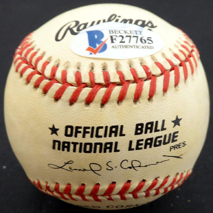 Elmer Valo Autographed Official NL Baseball Brooklyn Dodgers, New York Yankees Beckett BAS #F27765 - RSA