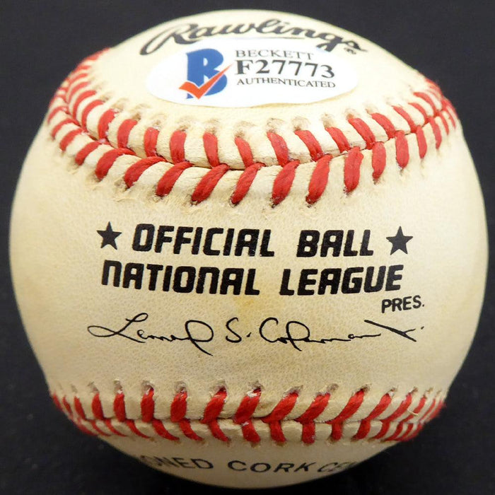 Elmer Valo Autographed Official NL Baseball Brooklyn Dodgers, New York Yankees Beckett BAS #F27773 - RSA