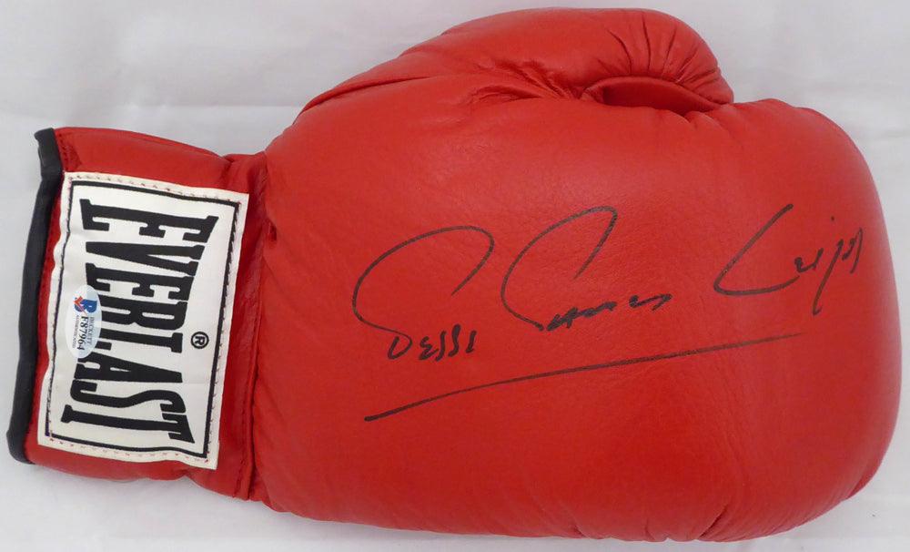 Jesse James Leija Autographed Red Everlast Boxing Glove Beckett BAS #F87964 - RSA