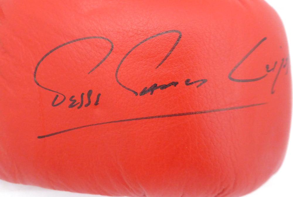 Jesse James Leija Autographed Red Everlast Boxing Glove Beckett BAS #F87964 - RSA