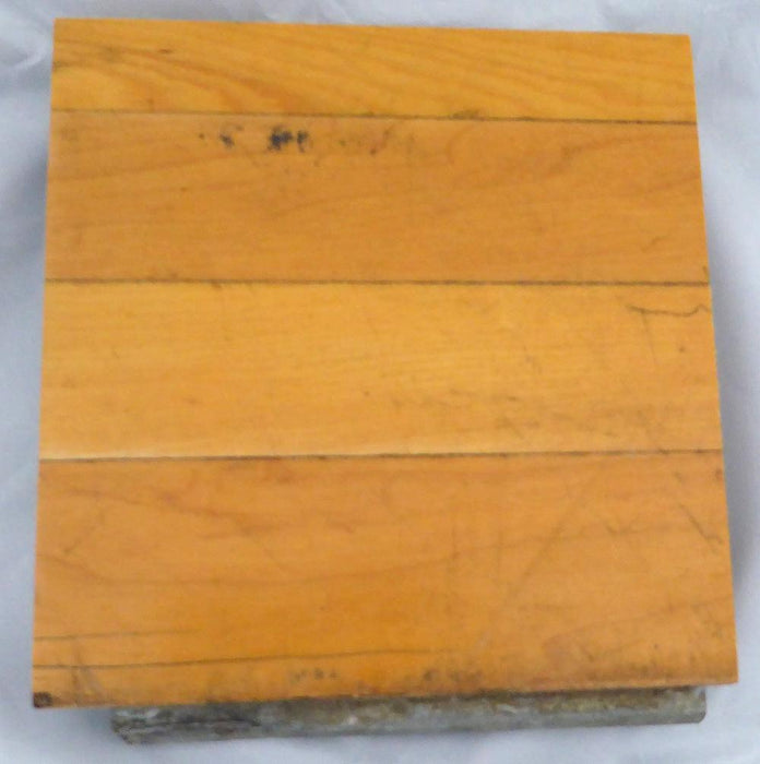 Chicago Bulls Game Used 6x6 Blonde Hardwood Floor Piece Michael Jordan Stock #123768 - RSA