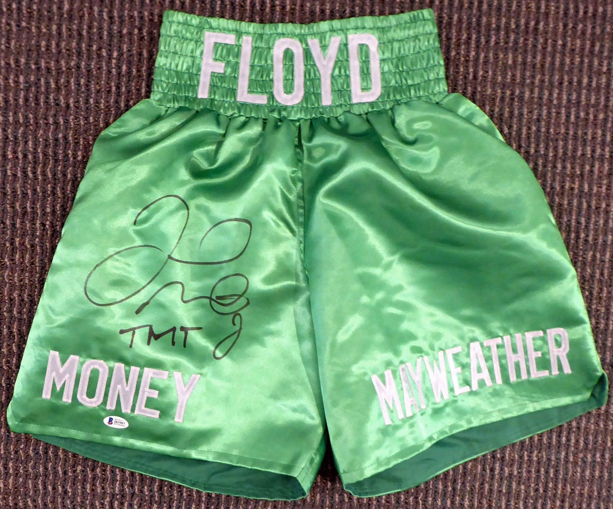 Floyd Mayweather Jr. signed boxing shorts