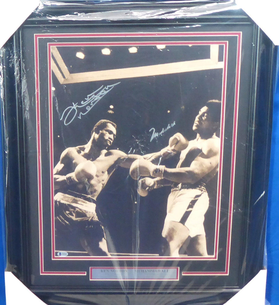 Muhammad Ali & Ken Norton Autographed Framed 16x20 Photo Beckett BAS #A53365 - RSA