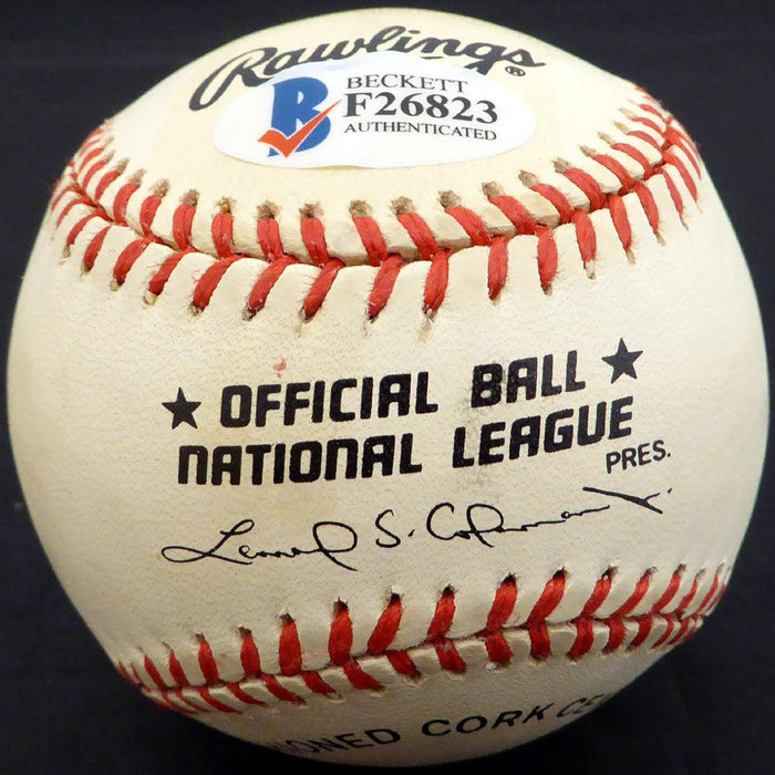 Don Gross Autographed Official NL Baseball Cincinnati Reds, Pittsburgh Pirates Beckett BAS #F26823 - RSA
