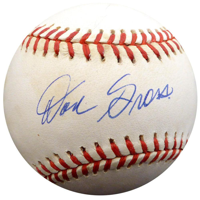 Don Gross Autographed Official NL Baseball Cincinnati Reds, Pittsburgh Pirates Beckett BAS #F26830 - RSA