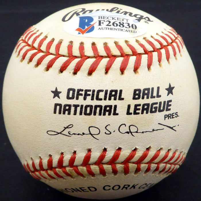 Don Gross Autographed Official NL Baseball Cincinnati Reds, Pittsburgh Pirates Beckett BAS #F26830 - RSA