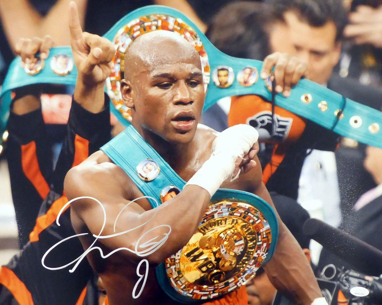 Floyd Mayweather Jr. Autographed 16x20 Photo JSA Stock #178321 - RSA