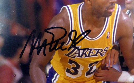 Magic Johnson & Dennis Johnson Autographed Framed 8x10 Photo PSA/DNA #F80513 - RSA