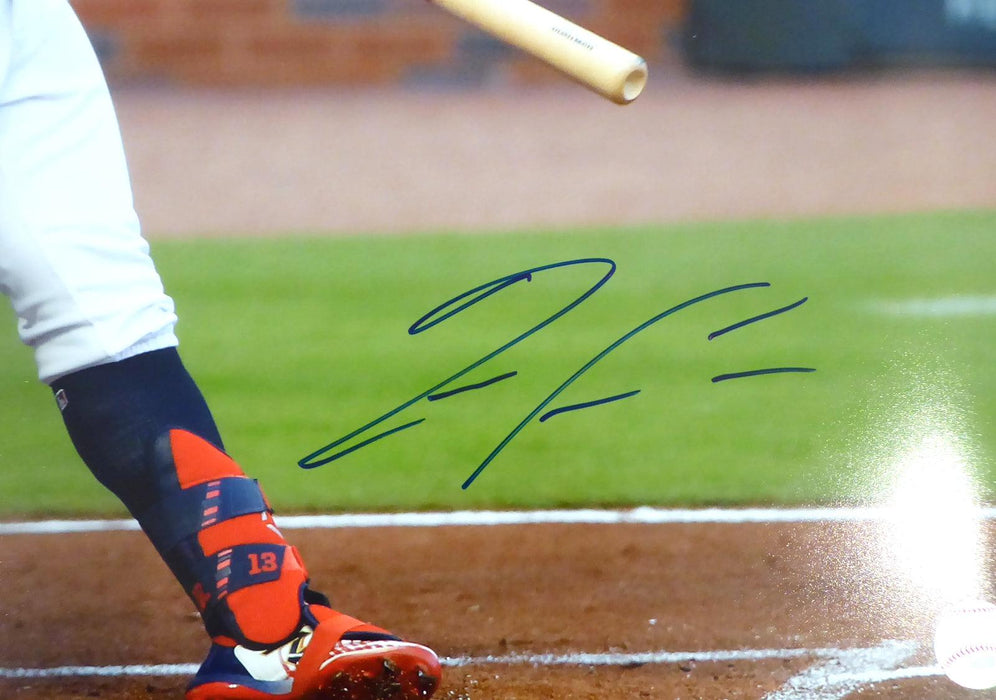 Ronald Acuna Autographed/Signed Atlanta Braves 16x20 Photo Beckett