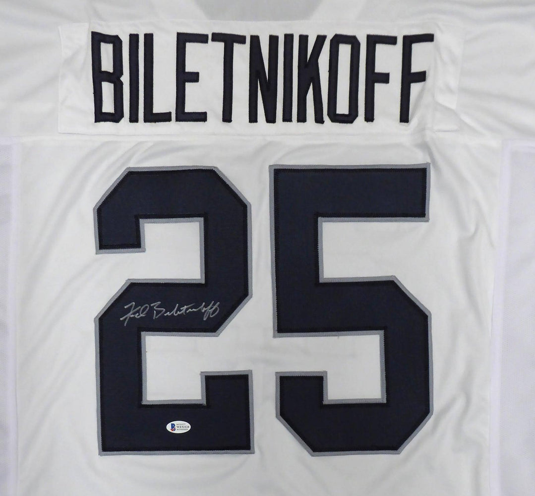 FRED BILETNIKOFF signed Oakland Raiders Black Custom Jersey