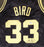 Boston Celtics Larry Bird Autographed Black Mitchell & Ness Gold Toile Swingman Jersey Size L Beckett BAS #Y92564 - RSA