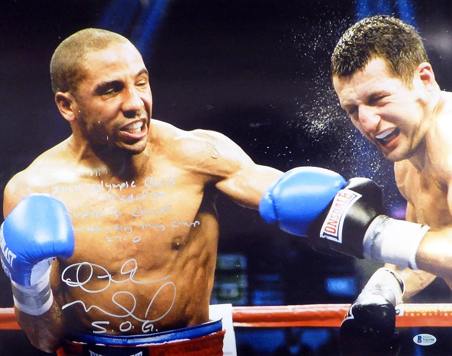 Andre Ward Autographed 16x20 Photo "2004 Olympic Gold Medalist, Super 6 Champ, WBA/Ring Mag Super Middle Weight Champ, 27-0, SOG" Beckett BAS #V61298 - RSA