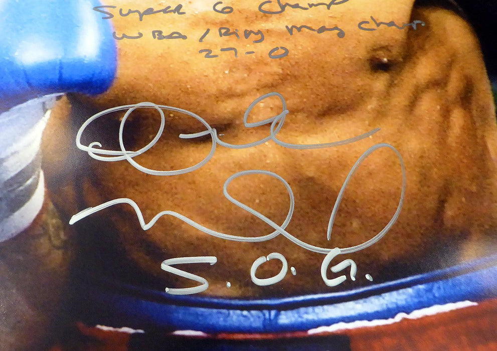 Andre Ward Autographed 16x20 Photo "2004 Olympic Gold Medalist, Super 6 Champ, WBA/Ring Mag Super Middle Weight Champ, 27-0, SOG" Beckett BAS #V61298 - RSA