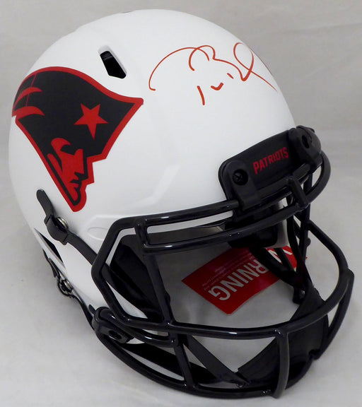 Tom Brady Autographed New England Patriots Replica Speed Mini Helmet  Fanatics Stock #193988