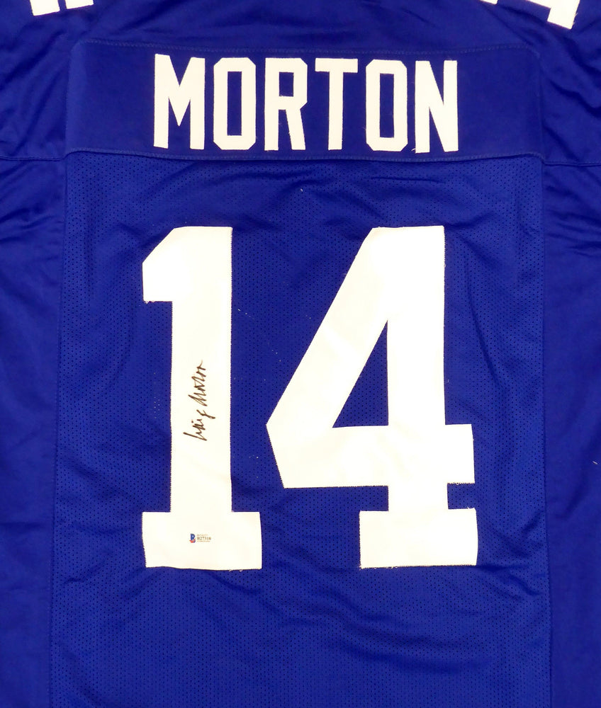 Dallas Cowboys Craig Morton Autographed Blue Jersey Beckett BAS #B27310 - RSA