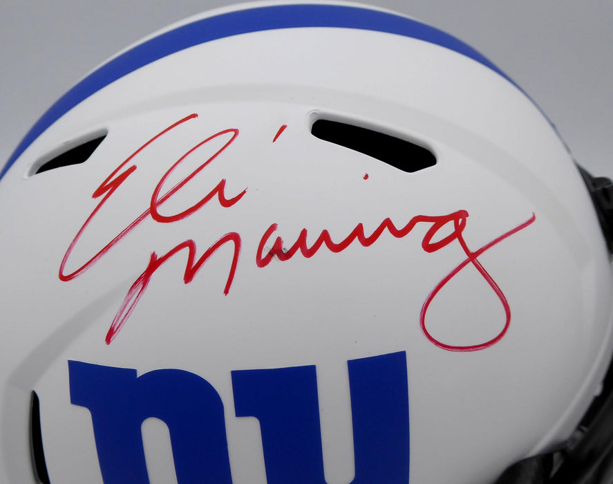 Eli Manning Autographed New York Giants Lunar Eclipse White Full