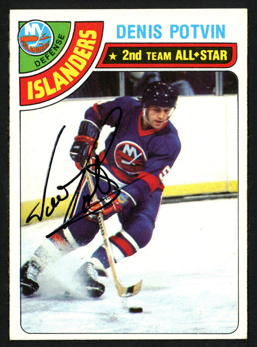 Denis Potvin Autographed 1978-79 Topps Card #245 New York Islanders SKU #153578 - RSA
