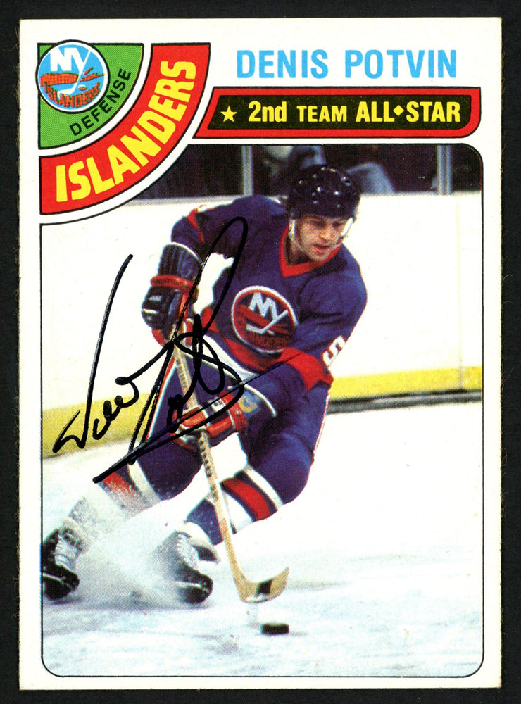 Denis Potvin Autographed 1978-79 Topps Card #245 New York Islanders SKU #153578 - RSA