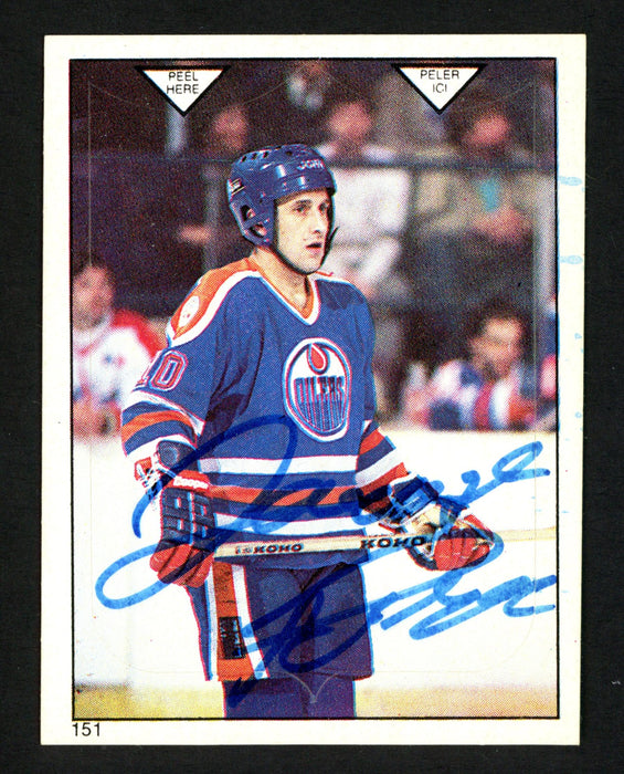 Jaroslav Pouzar Autographed 1983-84 O-Pee-Chee Sticker Card #151 Edmonton Oilers SKU #153617 - RSA