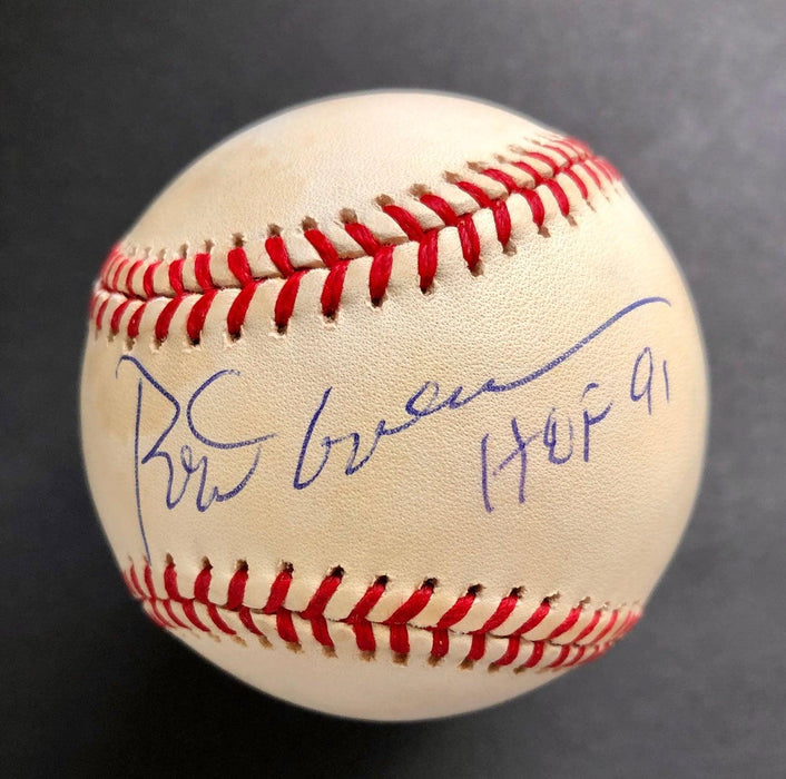 Rod Carew Autographed Official Major League Baseball w/ HOF 91