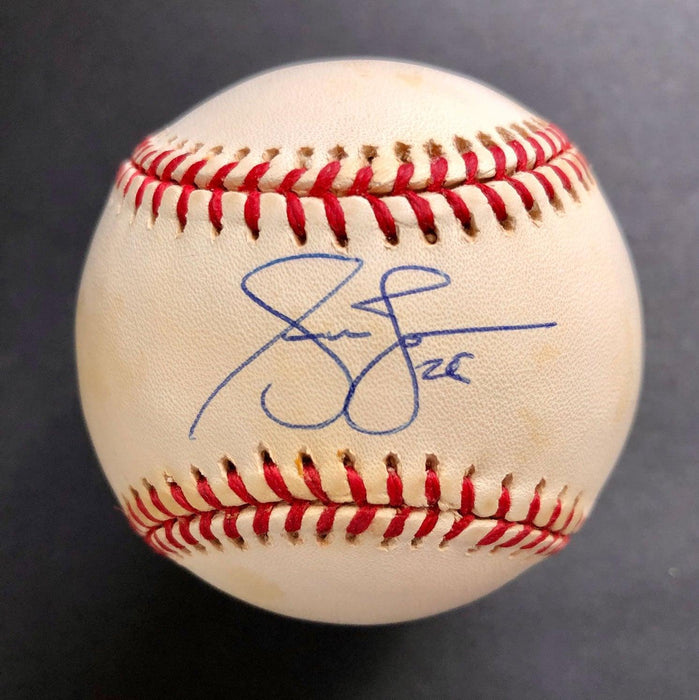 Andruw Jones Authentic Signed Baseball Autographed JSA