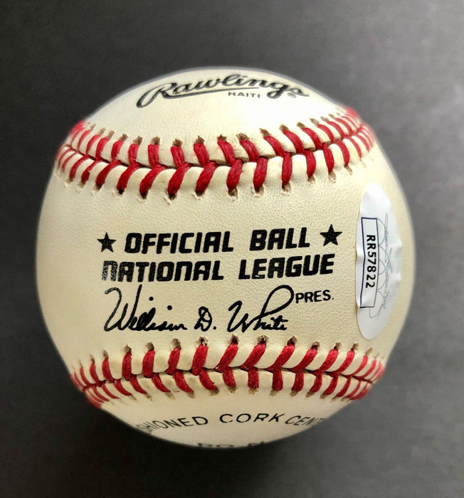 Mike Scott Signed ONL Baseball (JSA COA)