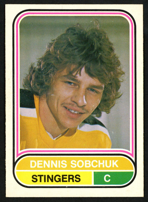 Dennis Sobchuk Autographed 1975-76 WHA O-Pee-Chee Card #115 Cincinnati Stingers SKU #151330 - RSA