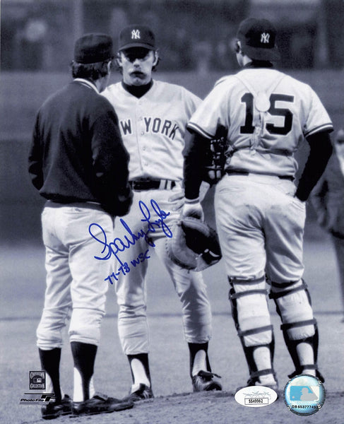 Sparky Lyle Signed New York Yankees Jersey Inscribed