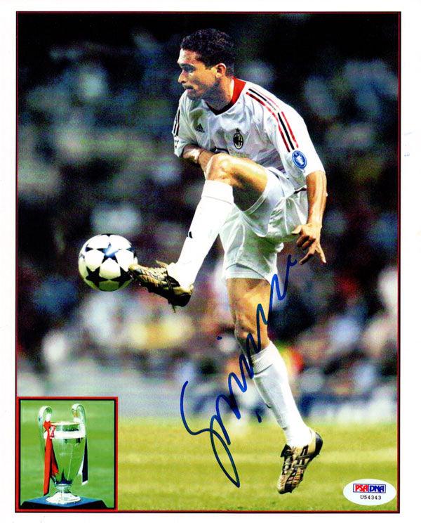 Sergio Claudio Dos Santos Autographed 8x10 Photo A.C. Milan PSA/DNA #U54343 - RSA