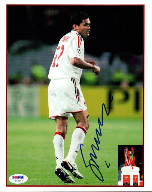 Sergio Claudio Dos Santos Autographed 8x10 Photo A.C. Milan PSA/DNA #U54344 - RSA