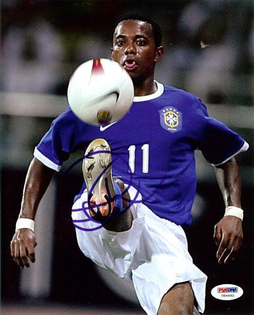 Robinho De Souza Autographed 8x10 Photo Brazil PSA/DNA #U54482 - RSA