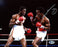 Sugar Ray Leonard Autographed 8x10 Photo vs. Thomas "Hitman" Hearns Beckett BAS Stock #178111 - RSA