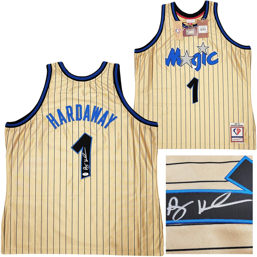 Orlando Magic Anfernee Penny Hardaway Autographed Gold Authentic Mitchell & Ness 1993-94 75th Anniversary Hardwood Classic Swingman Jersey Size XXL PSA/DNA Stock #208249 - RSA