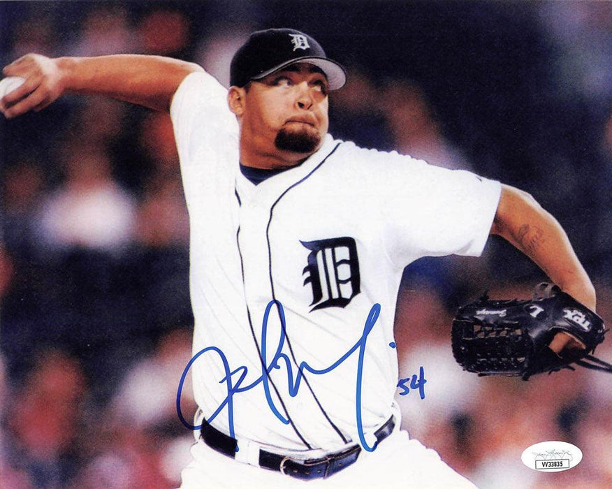 Joel Zumaya Signed 8x10 Detroit Tigers (JSA VV33835)