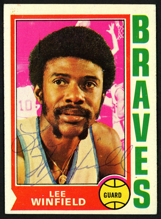 Lee Winfield Autographed 1974-75 Topps Card #157 Buffalo Braves SKU #150041 - RSA